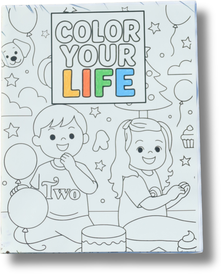Color Your Life printed book cover